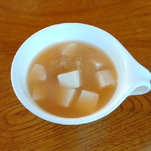 生姜たっぷり☆白菜と豆腐の味噌汁